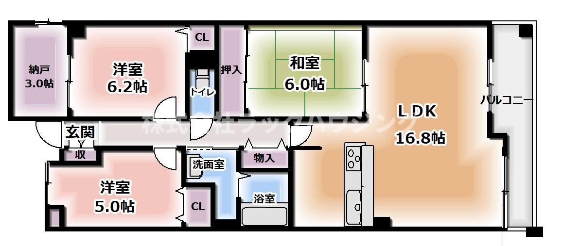 4階の間取り図