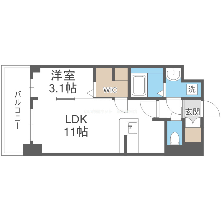 4階の間取り図