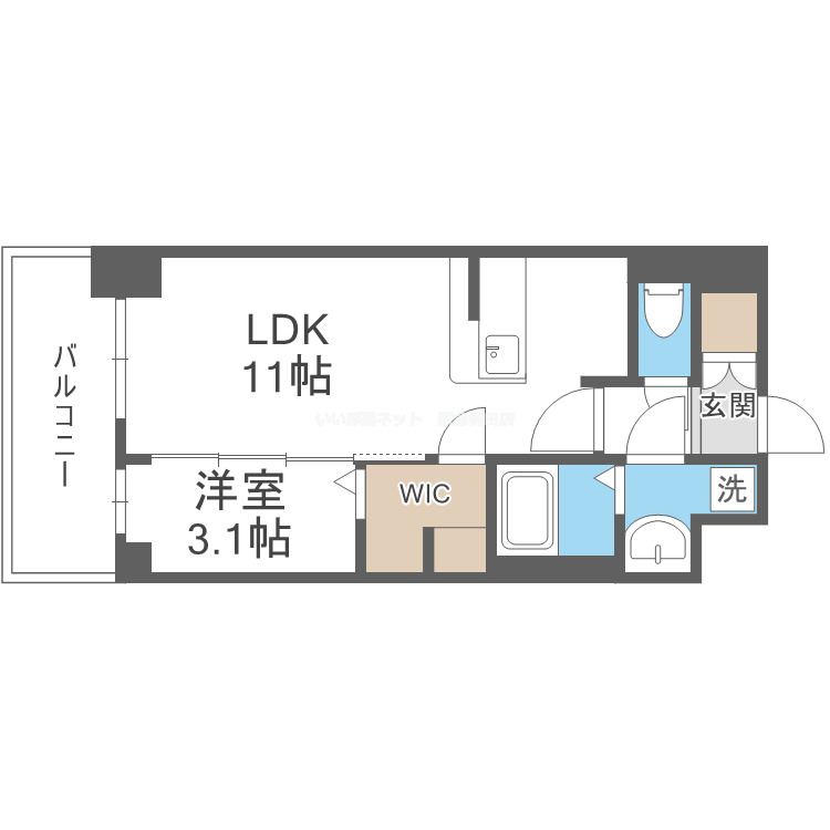 8階の間取り図