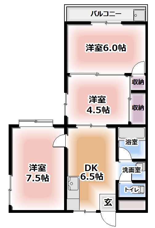 3階の間取り図