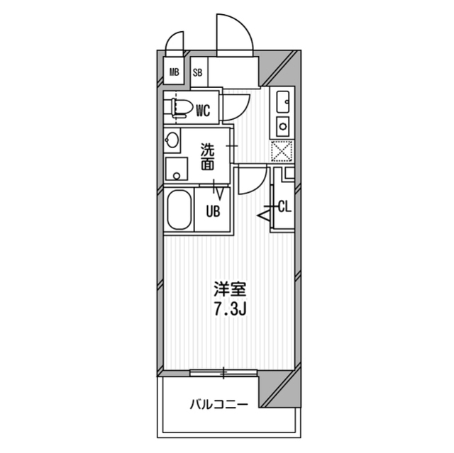 8階の間取り図