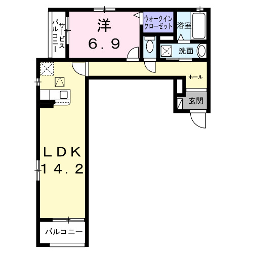 1階の間取り図