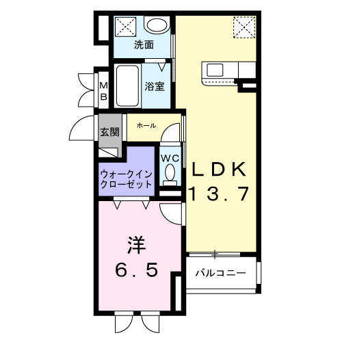 2階の間取り図