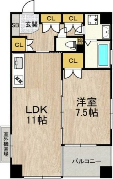 7階の間取り図