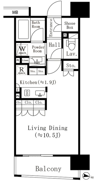 7階の間取り図