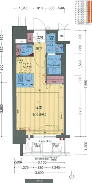 10階の間取り図
