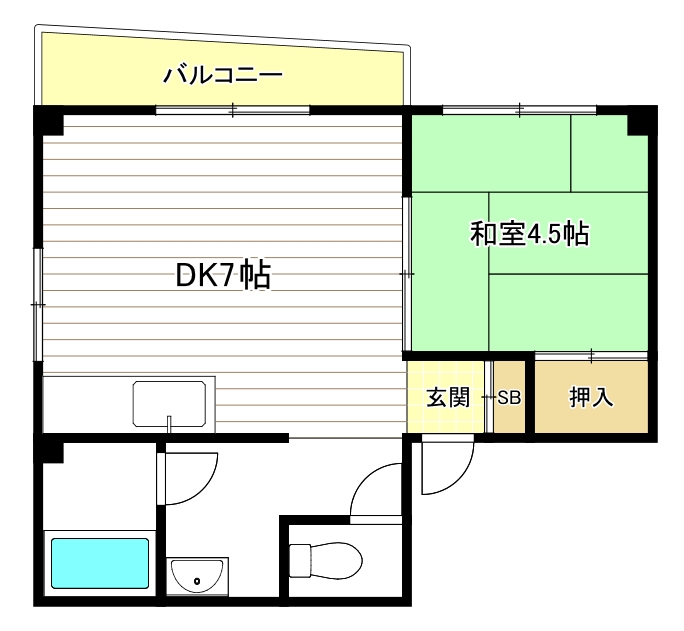 4階の間取り図