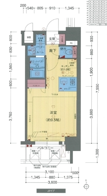 11階の間取り図