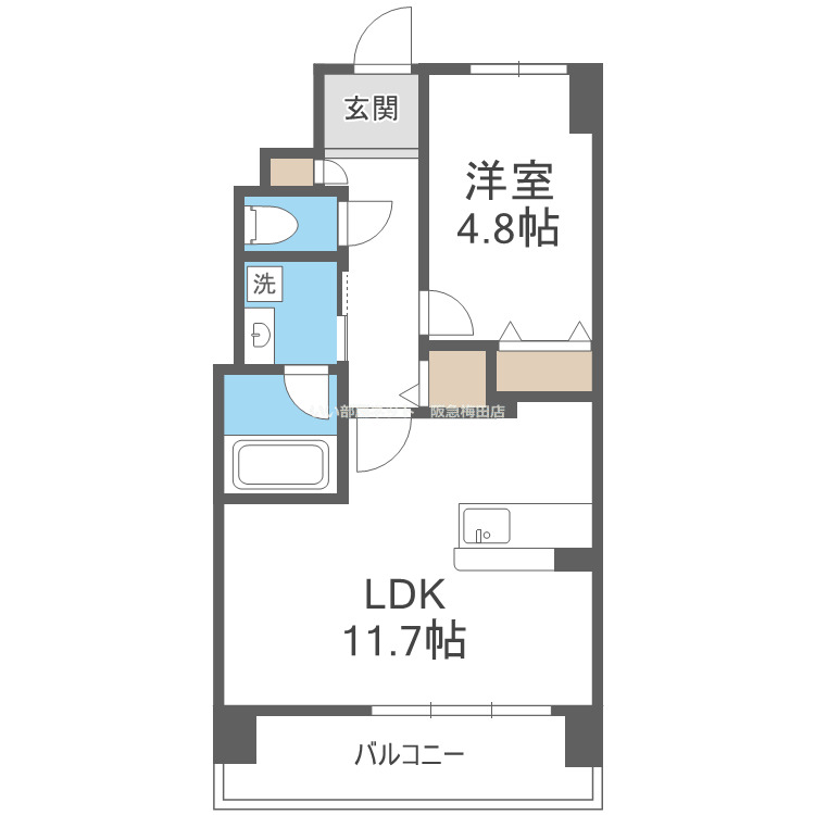5階の間取り図