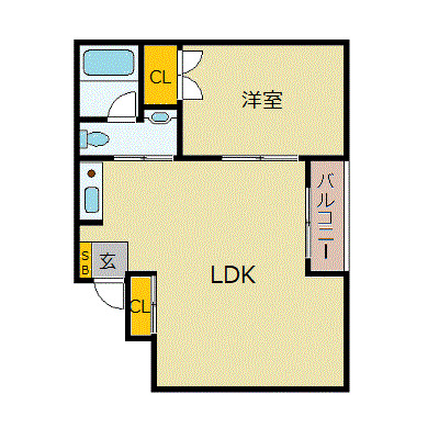 4階の間取り図