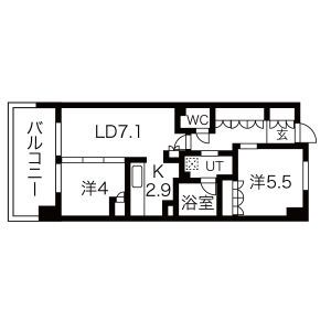 8階の間取り図