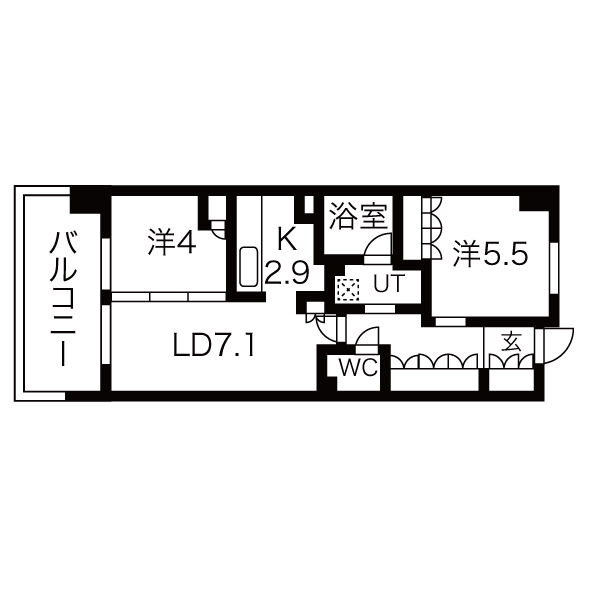 4階の間取り図