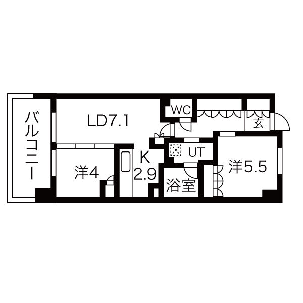 8階の間取り図