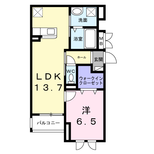 2階の間取り図