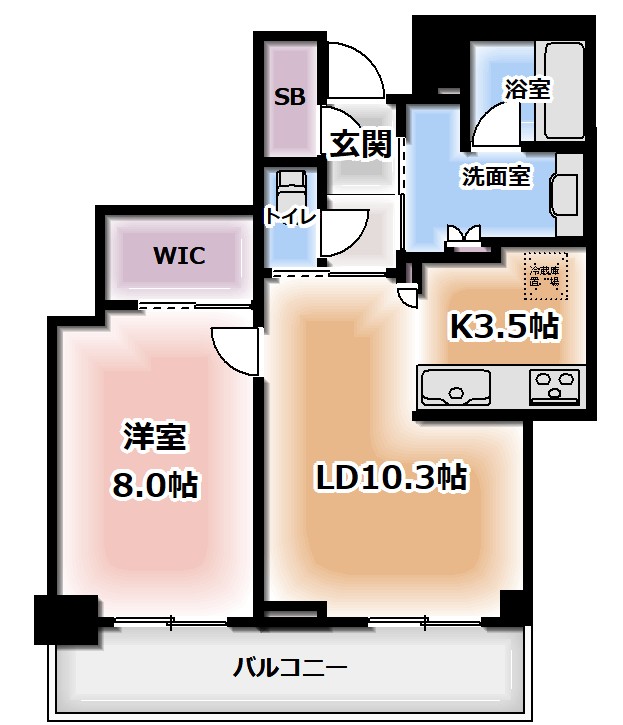図面と現状が異なる場合は現状優先となります。お部屋の帖数は現況優先です