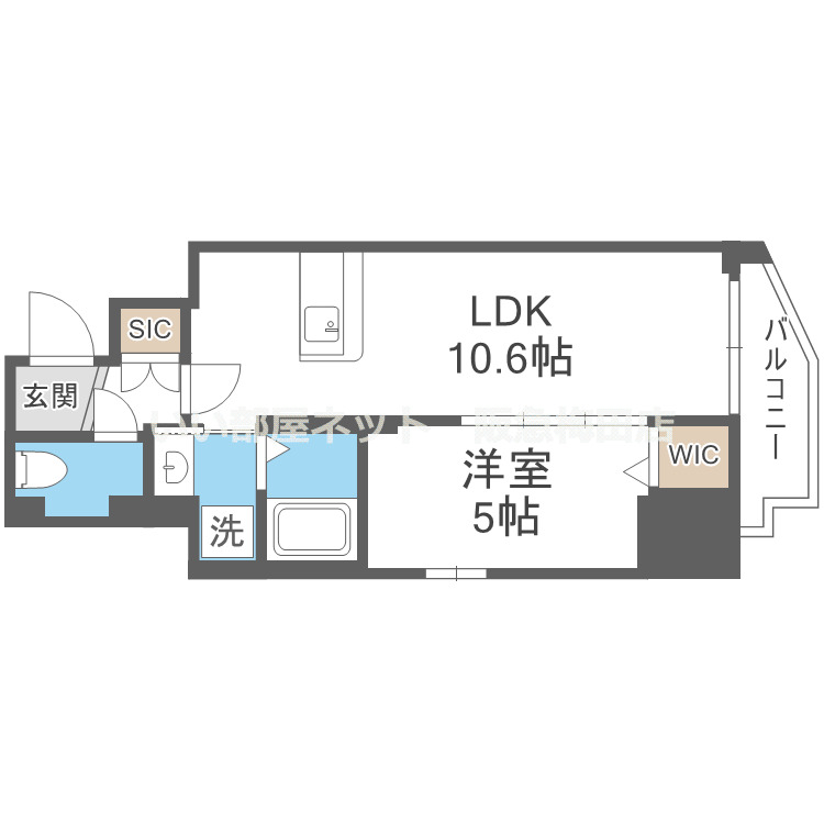 6階の間取り図