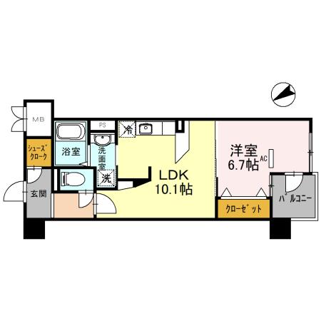 2階の間取り図