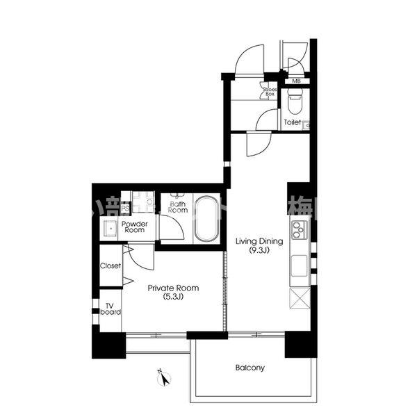 8階の間取り図