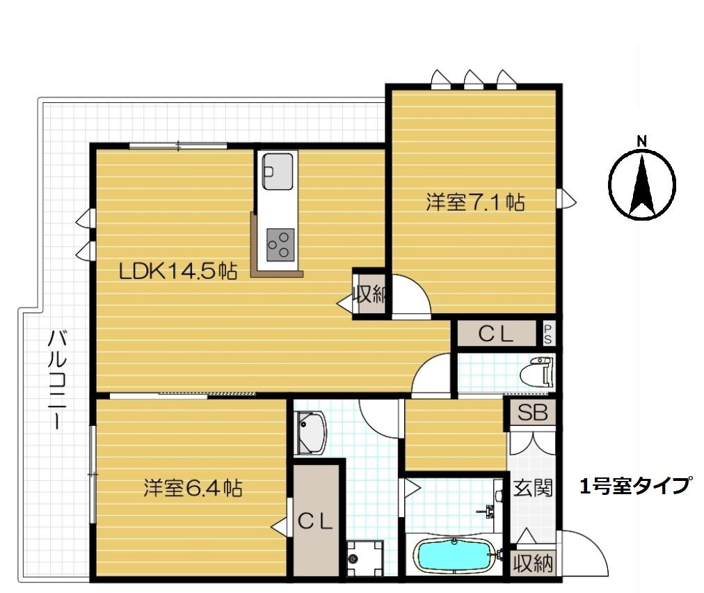 3階の間取り図