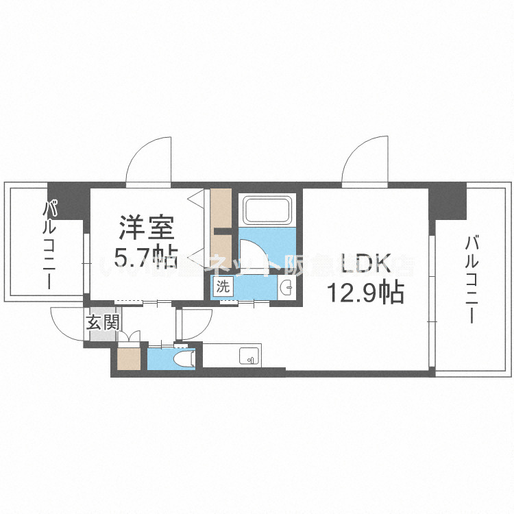 9階の間取り図