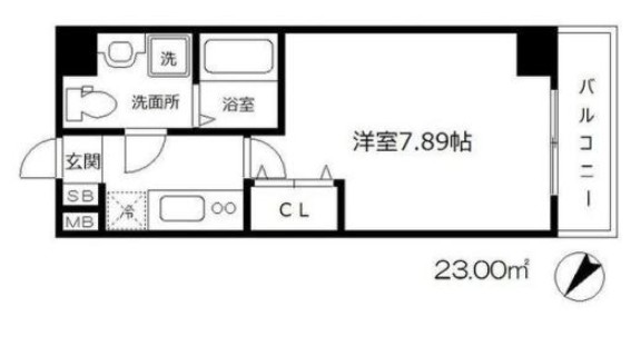4階の間取り図
