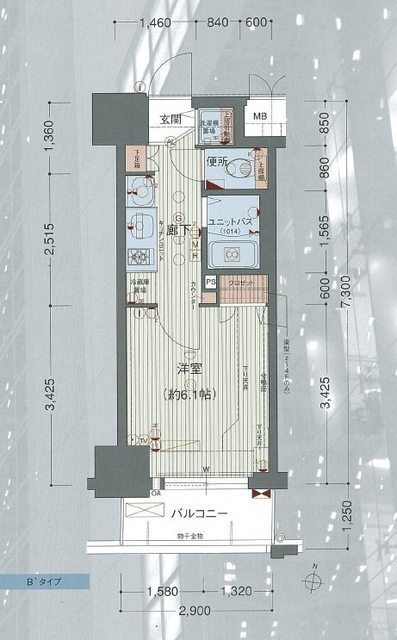 4階の間取り図