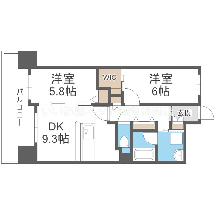 8階の間取り図