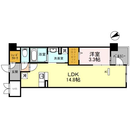 2階の間取り図