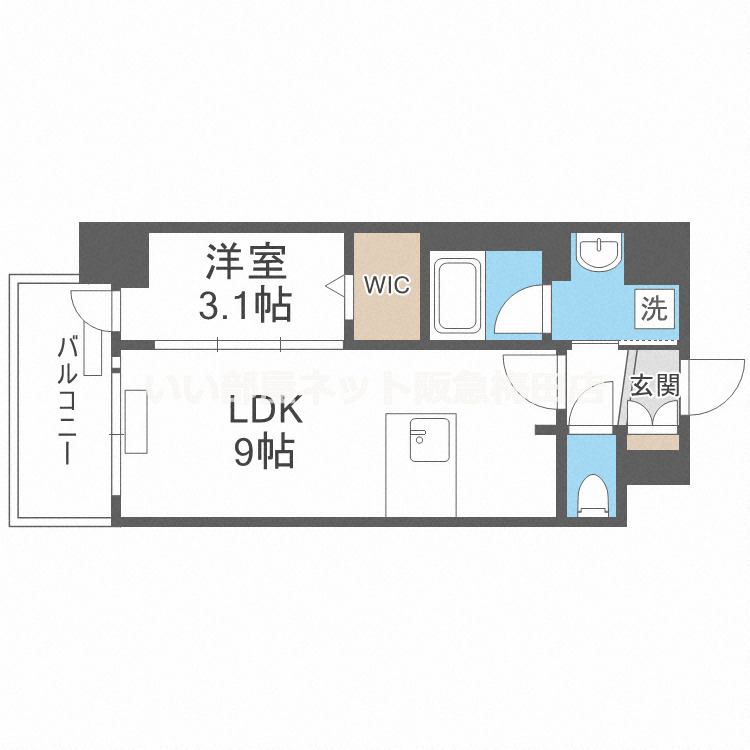 8階の間取り図