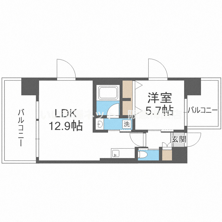 6階の間取り図