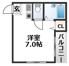 4階の間取り図