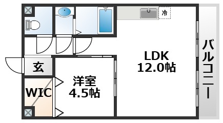 6階の間取り図
