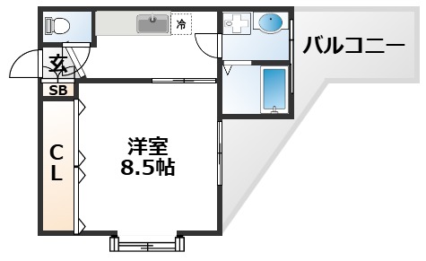 4階の間取り図