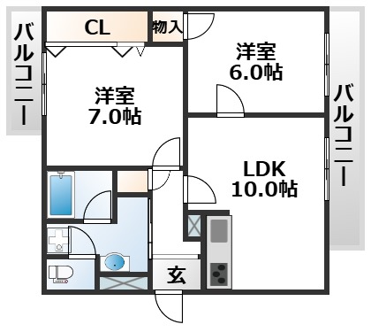 3階の間取り図