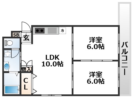 2階の間取り図