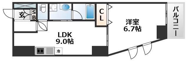 6階の間取り図