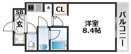 4階の間取り図