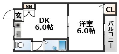1階の間取り図