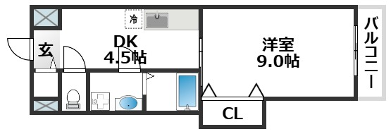 2階の間取り図
