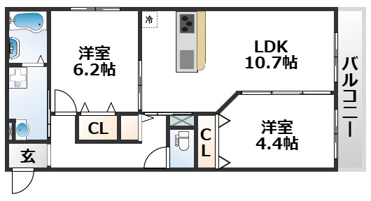 1階の間取り図