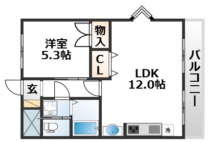 2階の間取り図