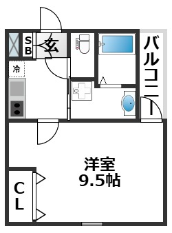 1階の間取り図