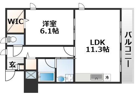 4階の間取り図