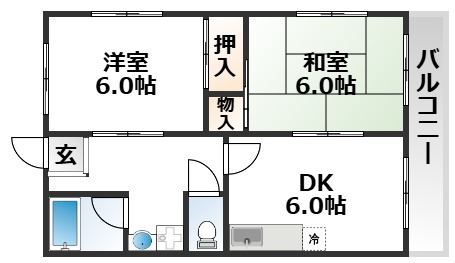 2階の間取り図