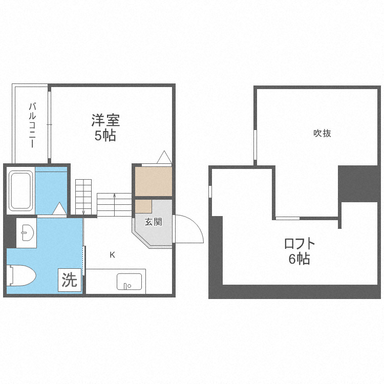 2階の間取り図