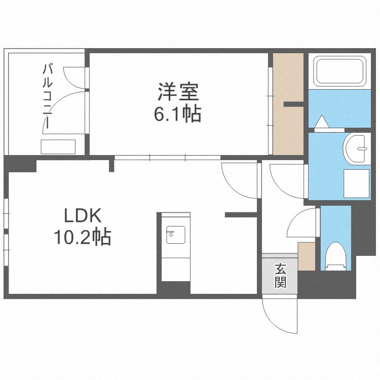 1階の間取り図