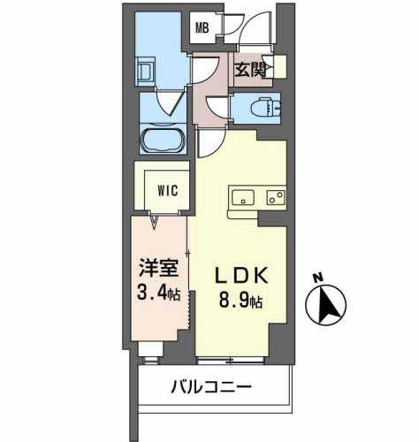 2階の間取り図