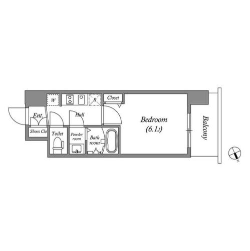 6階の間取り図