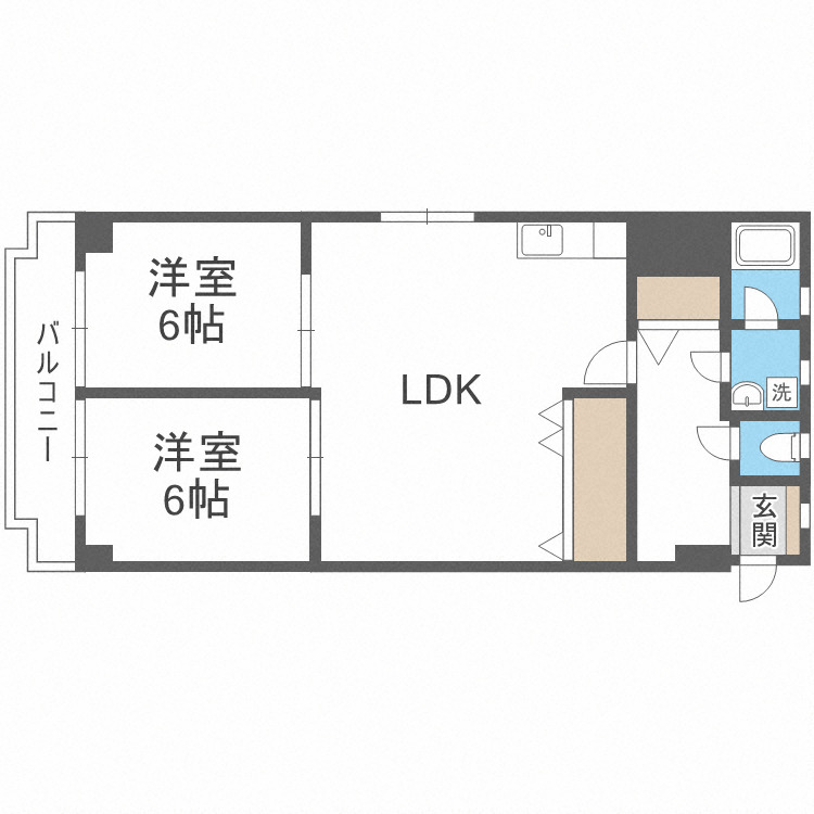 6階の間取り図