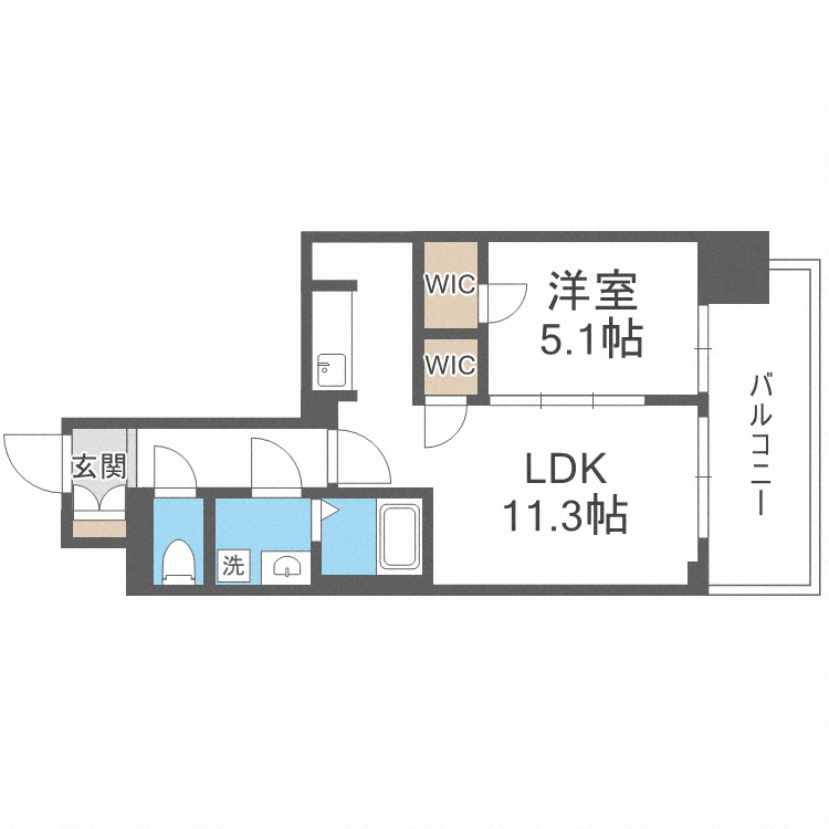 8階の間取り図